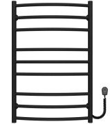 Електросушарка для рушників Deffi Класик Еліт П9 400х800 праве підключення чорний C.KE.80.40.9.E.B.R.5