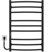 Електрична сушарка для рушників Deffi Класик Еліт П9 400х800 ліве підключення JD03 чорний C.KE.80.40.9.E.B.L.1