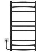 Електрична сушарка для рушників Deffi Класик Еліт П9 400х800 ліве підключення JD03 чорний C.KE.100.40.9.E.B.L.1