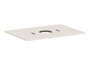 Столешница под раковину Hansgrohe Xilesa E 78х55 с вырезом по центру ДСП песочно-бежевый матовый 54275780