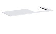 Столешница под раковину Hansgrohe Xilesa E 137,5х55 вырез справа ДСП матовый белый 54273700