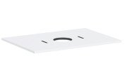Столешница под раковину Hansgrohe Xilesa E 78х55 с вырезом по центру ДСП матовый белый 54275700