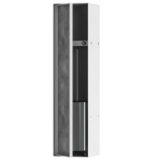 Встраиваемая ниша Hansgrohe XtraStoris Rock для туалетного ершика матовый белый 56060700