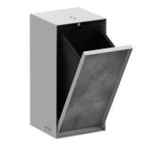 Вбудований сміттєвий бак Hansgrohe XtraStoris Rock з дверцятами для облицювання плиткою матовий білий 56063700