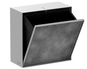 Вбудований сміттєвий бак Hansgrohe XtraStoris Rock з дверцятами для облицювання плиткою матовий білий 56090700