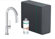 Смеситель для кухни Hansgrohe Aqittura M91 SodaSystem выдвижной излив sBox хром 76838000