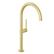 Смеситель для кухни Kludi Reef однорычажный брашированное золото 50803N075