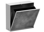 Вбудований сміттєвий бак Hansgrohe XtraStoris Rock з дверцятами для облицювання плиткою матовий білий 56089700