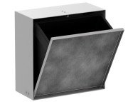 Встраиваемый мусорный бак Hansgrohe XtraStoris Rock с дверцей для облицовки плиткой матовый белый 56090700