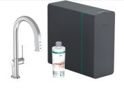 Змішувач для кухні Hansgrohe Aqittura M91 SodaSystem висувний вилив sbox хром 76838000