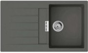 Мойка для кухни Hansgrohe S52 S520-F345 86х50 см крыло слева SilicaTec серый камень 43356290