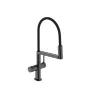 Змішувач для кухні Hansgrohe Talis Select M54 PowderSpray з висувною лійкою чорний матовий хром 72861340