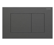 Кнопка змиву Geberit Sigma40 Square подвійний змив нержавіюча сталь чорний хром 115.629.QD.1