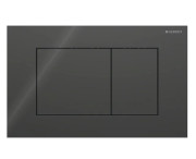 Кнопка змиву Geberit Sigma40 Square подвійний змив скло чорний 115.629.SJ.1