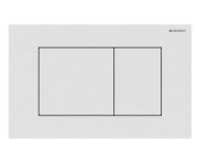 Кнопка змиву Geberit Sigma40 Square подвійний змив нержавіюча сталь білий матовий 115.629.JT.1