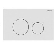 Кнопка змиву Geberit Sigma40 Round нержавіюча сталь білий матовий 115.628.JT.1