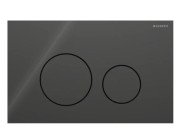 Кнопка смыва Geberit Sigma40 Round двойной смыв стекло черный 115.628.SJ.1