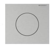 Система управления писсуаром Geberit Round с пневматическим запуском смыва нержавеющая сталь матовая 116.014.FW.1