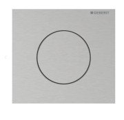 Система управления писсуаром Geberit Round с пневматическим запуском смыва нержавеющая сталь матовая 116.014.FW.1