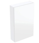 Шафка для ванної Geberit підвісна 45х15 см ДСП білий глянцевий 502.318.01.2