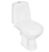 Унітаз-компакт Kolo Solo 35,5х64 см із сидінням із кришкою сантехнічний фарфор білий S7921800UA