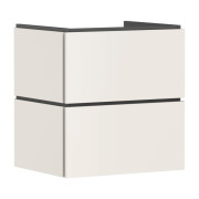 Тумба под раковину подвесная Hansgrohe Xilesa E 58х47 см МДФ песочно-бежевый матовый 54293780