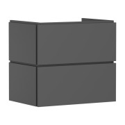 Тумба під раковину підвісна Hansgrohe Xilesa E 68х47 см МДФ сланцево-сірий матовий 54295760