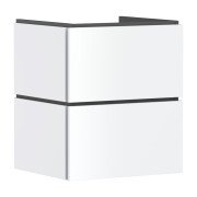 Тумба під раковину підвісна Hansgrohe Xilesa E 53х47 см МДФ матовий білий 54292700