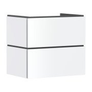 Тумба под раковину подвесная Hansgrohe Xilesa E 68х47 см МДФ матовый белый 54295700