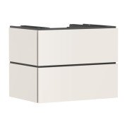 Тумба под раковину подвесная Hansgrohe Xilesa E 78х55 см МДФ песочно-бежевый матовый 54299780