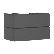 Тумба під раковину підвісна Hansgrohe Xilesa E 98х55 см МДФ сланцево-сірий матовий 54301760