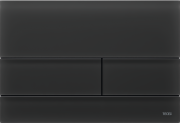 Кнопка смыва TECE TECEsquare II для системы двойного смыва стекло матовый черный 9240825