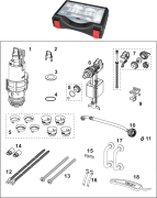Комплект запасных частей TECE TECEprofil для бачка Uni 750 9820599