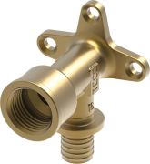 Кутник настінний Tece TECEflex довжина випускних отворів 54 мм 16х1/2'' латунь 768503