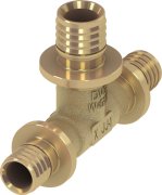 Трійник редукційний TECE TECEflex 25х25х20 латунь 760528