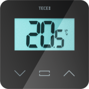 Кімнатний блок керування TECE TECEfloor SH-DT із вбудованим датчиком температури чорний 77420052