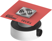 Зливний трап для душу TECE TECEdrainpoint S 115 екстра-плоский з вбудованою манжетою гідроізоляційної Seal System 3601107