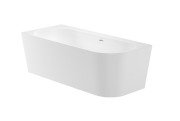 Ванна зі штучного каменю Roca Raina 170х75 см кутова ліва Stonex® білий A248666000