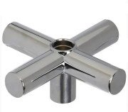 Крестовая ручка вентиля смесителя Roca хром AG0061600R