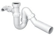 Сифон для кухонної мийки McAlpine 1½х50 без зливу з підключенням до пральної машини HC8