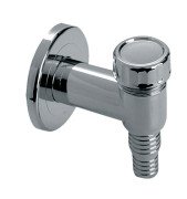 Сифон для пральної машини McAlpine настінний з отвором 32 мм пластик  хром WMV-32CP