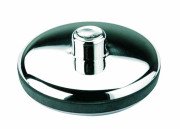 Пробка для раковини McAlpine d39 мм з отвором для ланцюжка пластик хром CP1