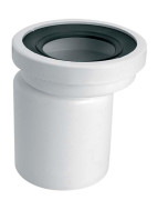 Колено-подключение к унитазу McAlpine Эконом L-150 мм полипропилен белый WCE-CON4