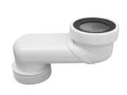 Коліно-підключення для унітазу McAlpine із зміщеним центром 130 мм із ущільнювачем поліпропілен білий WCLO-13