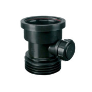 Патрубок соединительный McAlpine 110 мм с выводом 40 мм полипропилен черный DC1-BL-BO