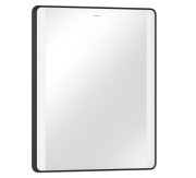 Зеркало для ванной Hansgrohe Xarita Lite Q 60х70 см с боковой LED-подсветкой черный матовый 54962670