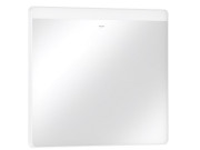 Зеркало Hansgrohe Xarita Lite Q 80х70 см с горизонтальной LED-подсветкой и ИК-датчиком белый матовый 54971700