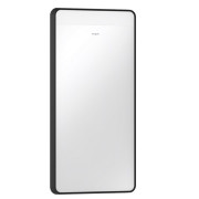 Дзеркало для ванної Hansgrohe Xarita Lite Q 36х70 см з горизонтальним LED-підсвічуванням чорний матовий 54955670