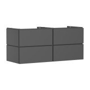 Тумба під раковину підвісна Hansgrohe Xilesa E 137,5х55 см МДФ сланцево-сірий матовий 54305760