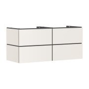 Тумба под раковину подвесная Hansgrohe Xilesa E 137,5х55 см МДФ песочно-бежевый матовый 54305780